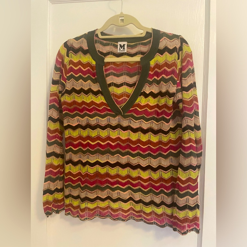 M Missoni Chevron Sweater